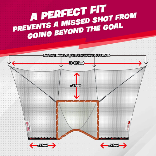 Shag Stop, Lacrosse Goal and Ice Hockey Backstop Net, Durable Lacrosse Backstop - Picture 9 of 9