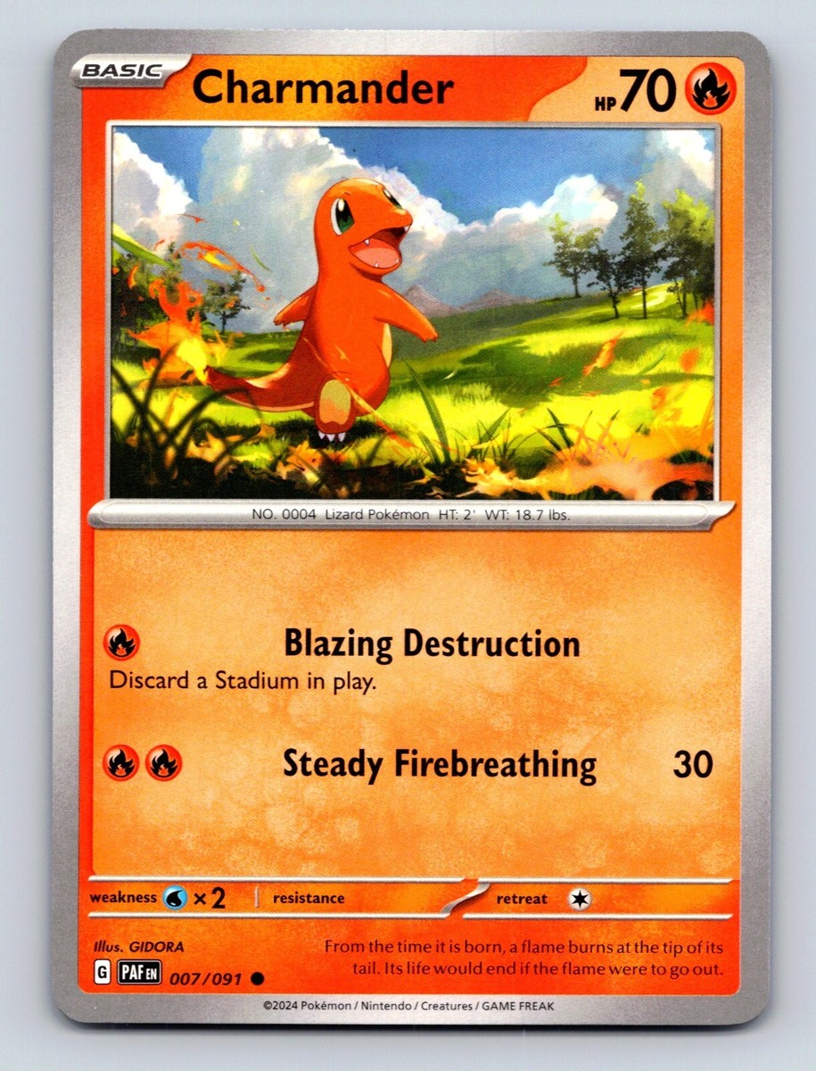 Charmander HP 70 Blazing Destruction Attack Rarity Red Fiery Pokmon