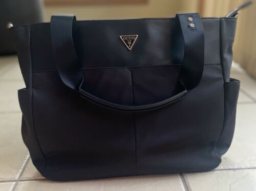 Guess Eco Black Gemma Travel Tote Bag - Picture 1 of 20