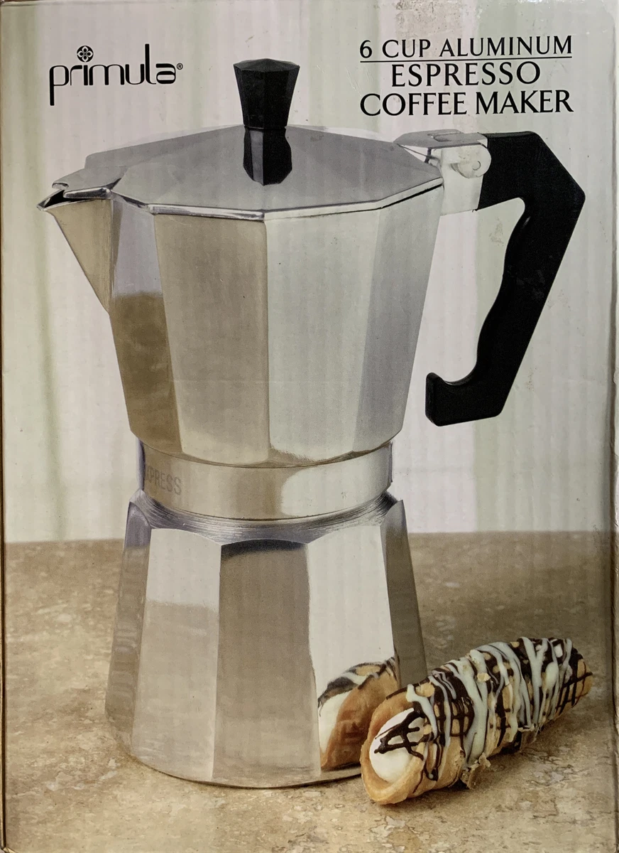 Fast Shipping Easy Returns Primula Espresso Maker, Aluminum, 6 Cup