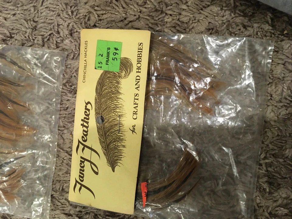 Chinchilla HACKLE 10 Plumas 2 Paquetes Peso Pluma Mercantil Foto 3 de 4