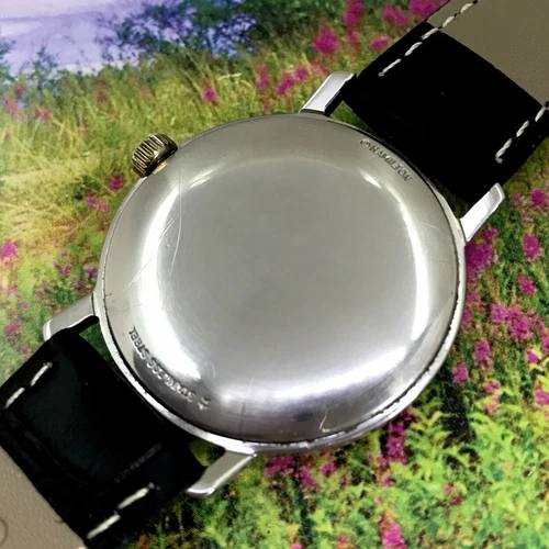 Vintage 1960’s Man’s HAMILTON Manual Wind Run’s Excellent SERVICED & WARRANTY - Picture 7 of 10