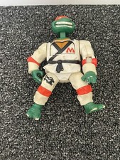 Vintage 1992 TMNT Karate Choppin Mike Smash Em Bash Em Ninja Turtles Figure