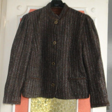 Tailleur  femme VINTAGE jupe veste  tons marron T50 Cinéma Théatre N453