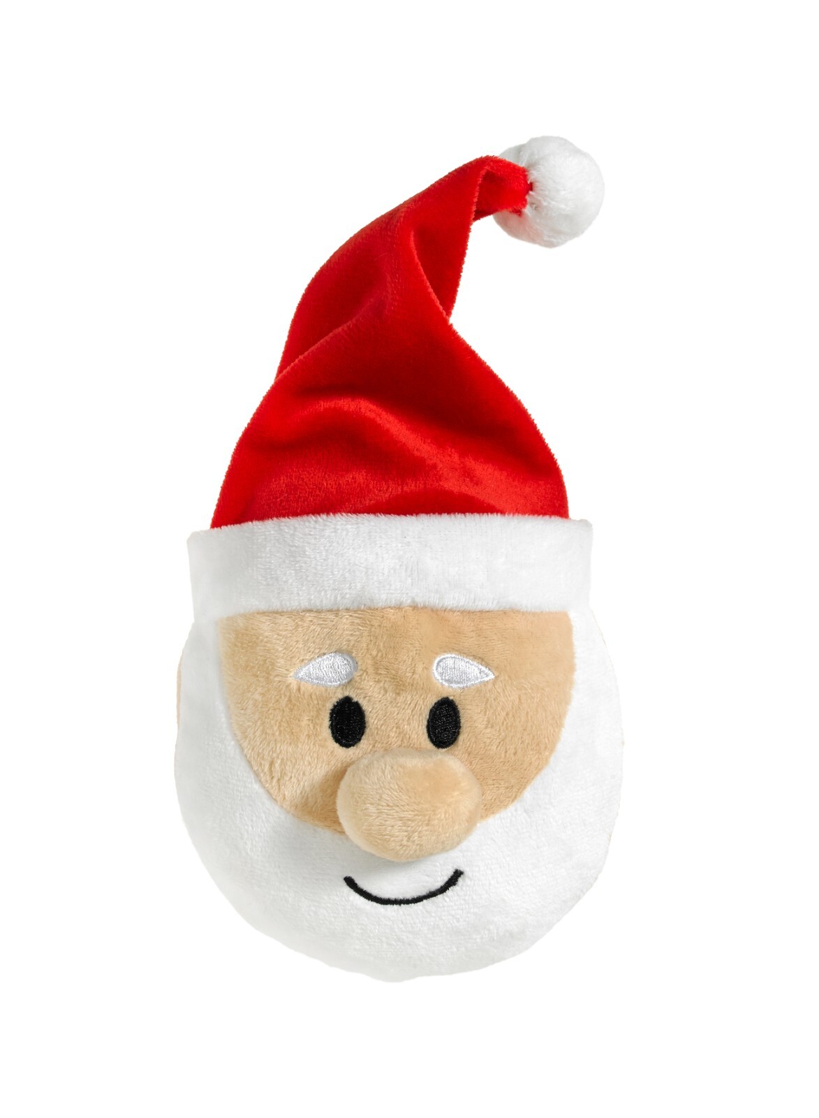 Good Boy Christmas Santa Head Soft Plush Dog Toy 2024 Xmas Gift