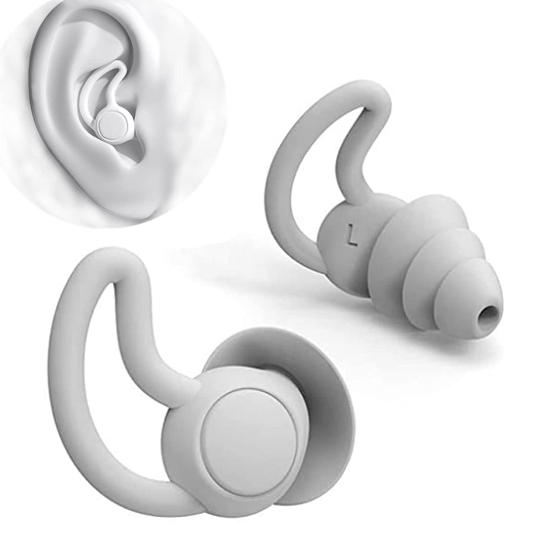 Noise Cancelling Silicone Ear Plugs for Work / Sleeping Reusable Earplugs