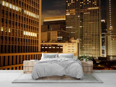 3D Cityscape Night Scene Self-adhesive Removable Wallpaper Murals 41