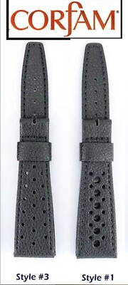 Genuine CorfaM  Watch Straps for Vintage & Reissue Heuer Watches & Chronographs