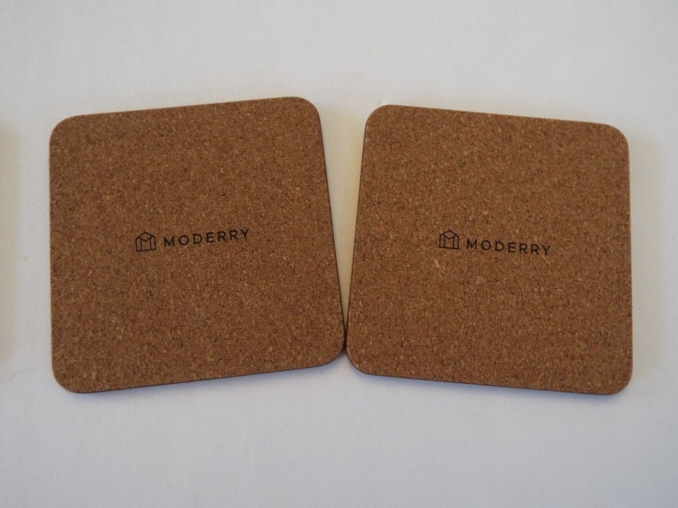 Set 4 Moderry Farmhouse Chicken Cream Hard Cork Backed Placemats and