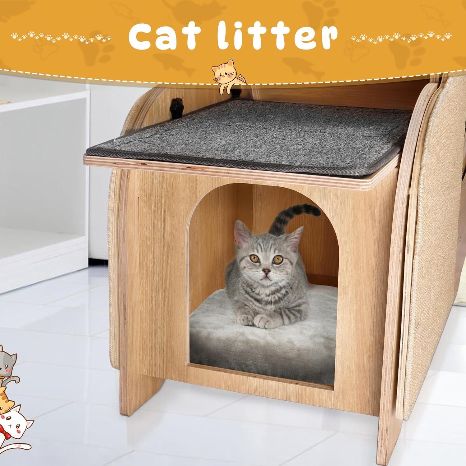 Rovibek Cat Wheel Exercise Running Pet Treadmill Toys for Indoor Cats