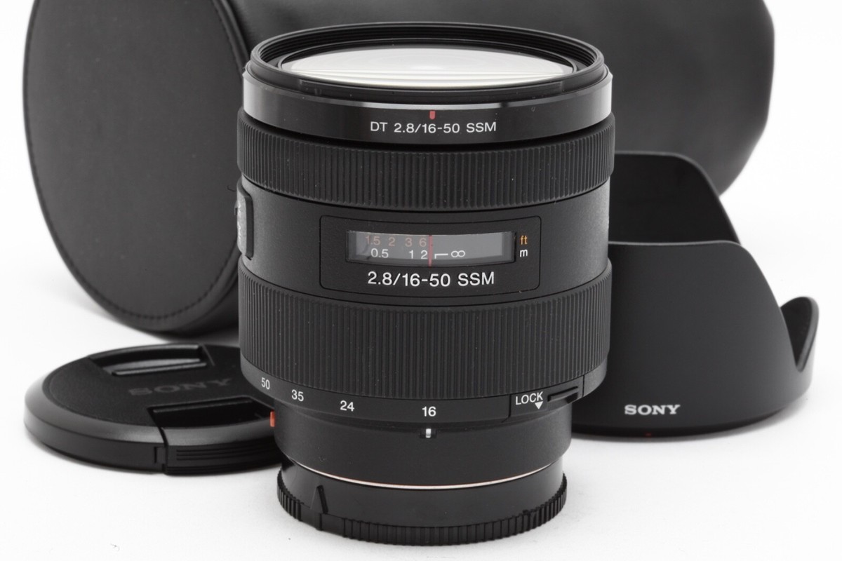 Sony DT 16-50mm f2.8 SSM Lens for Sony A with Hood & Case Sony DT 16-50mm f2.8 SSM Lens for Sony A with Hood & Case