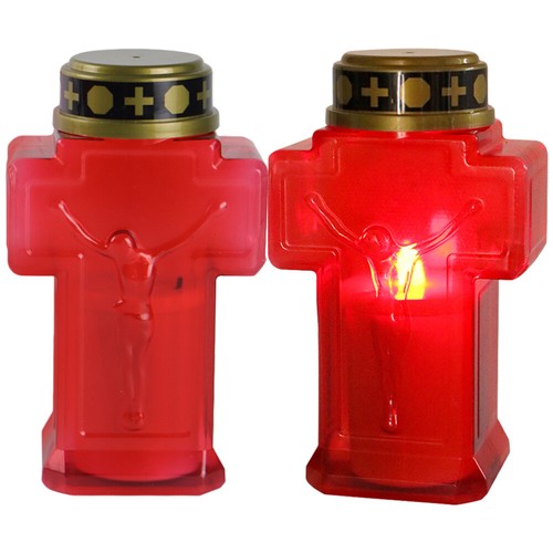 2 Pcs Electronic Candle Light Decoration Custom Memorial Candles