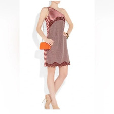 Stella McCartney silk lace one shoulder slip  size 42