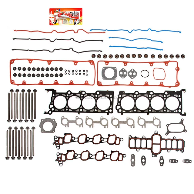Juego de pernos de junta de culata para 02-11 Ford Crown Victoria Lincoln Mercury 4.6 SOHC 9VW Foto 2 de 4