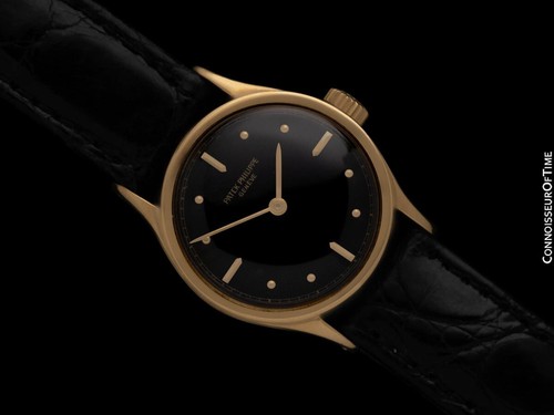 1910er PATEK PHILIPPE Rare Vintage Calatrava Pre-Ref. 446 Midsize Uhr 18K Gold - Bild 4 von 10