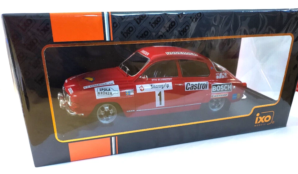IXO MODELS  1:18 AUTO SAAB 96 V4 #1 WINNER SVEDISH RALLY 1973   ART 18RMC086A.20 - Immagine 2 di 2