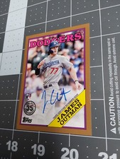 2023 Topps Baseball Series 1 No 88BA-OUT James Outman 1988 Gold Auto 18 /50