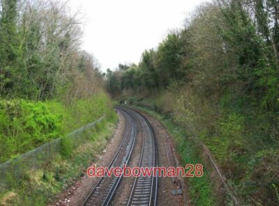 FOTO EISENBAHN BLICK NACH OSTEN VON LONDON ROAD BRIDGE GUILDFORD WIE DIE MEISTEN