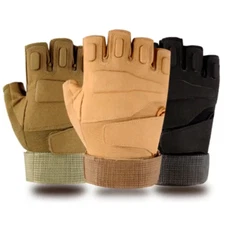 Fingerless Half-Finger Tactical Gloves Motorcycle Driving Gloves Riding Gloves