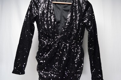 club l black sequin dress Club L Black Sequin Dress Review