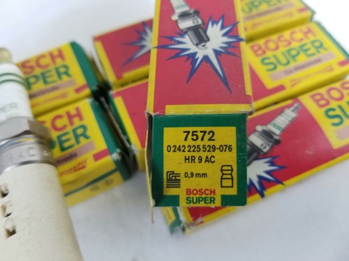 6-Pack Bosch Super Cu Electrode 7572 Spark Plugs HR9AC NOS!!! - Picture 4 of 4