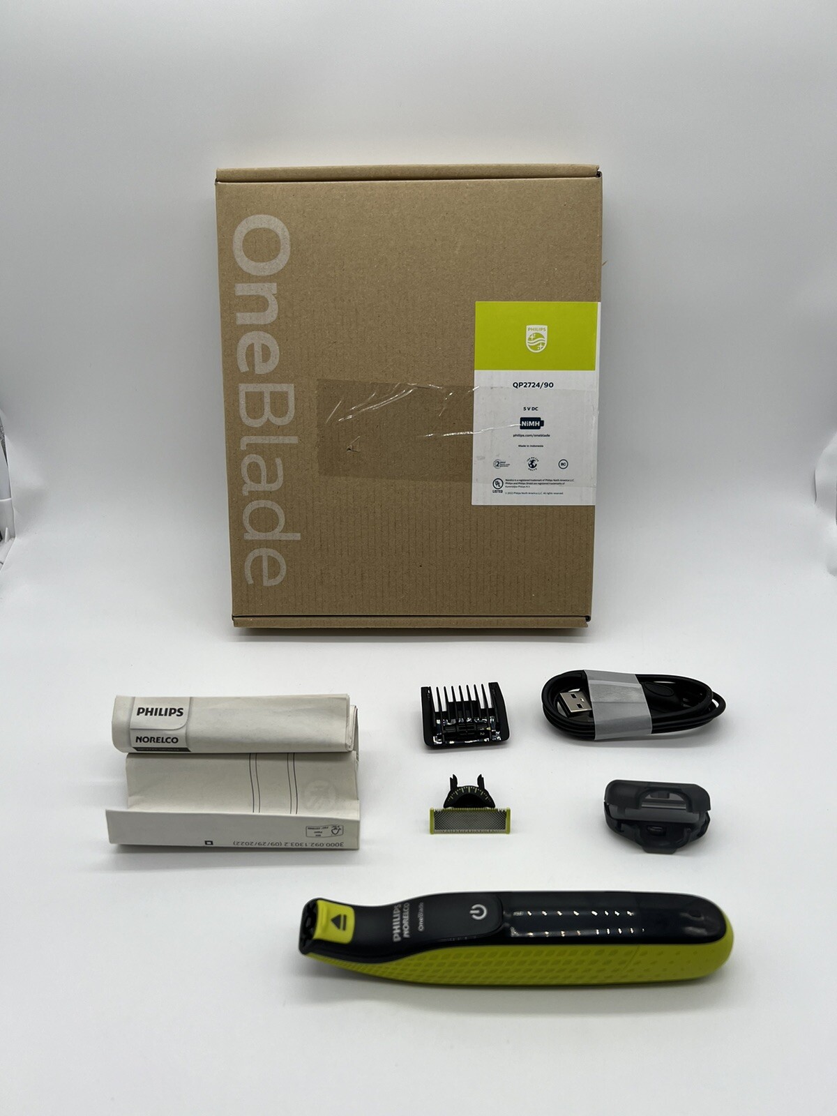 Philips Norelco OneBlade 360 Face Hybrid Electric Beard Trimmer QP2724/90 (Q5(7)