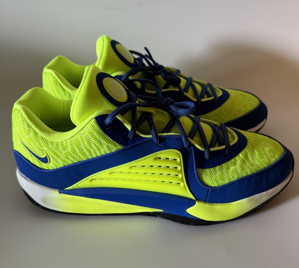 Nike By You Custom Men's KD16 Volt/Royal Basketball Shoes