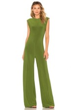 Norma Kamala Sleeveless Jumpsuit in Green Size Small