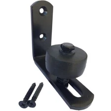 Barn Door Floor Guide - Black Adjustable Stay Roller For Bottom of Sliding Door