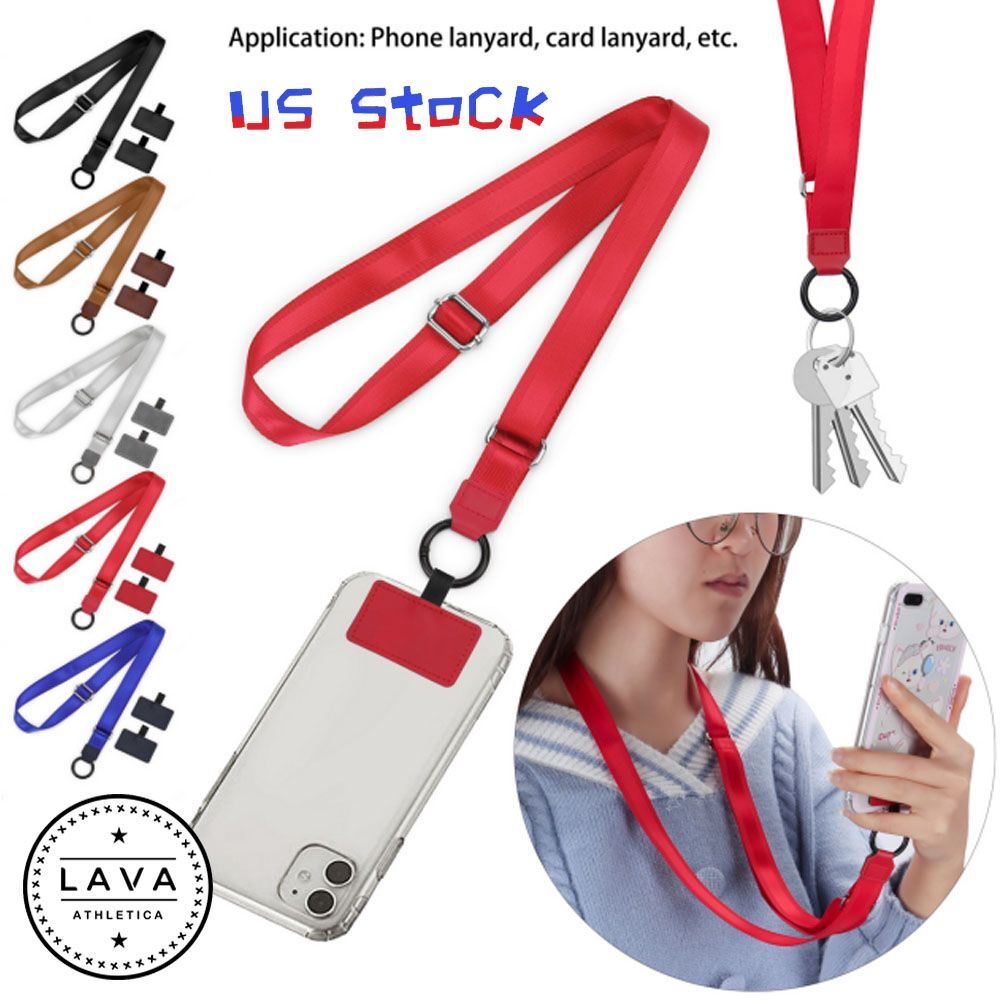 Lanyard Strap Around The Neck Phone Case Hang Neck Strap Cord Lanyard+Card  Holder Case For IPhone 13