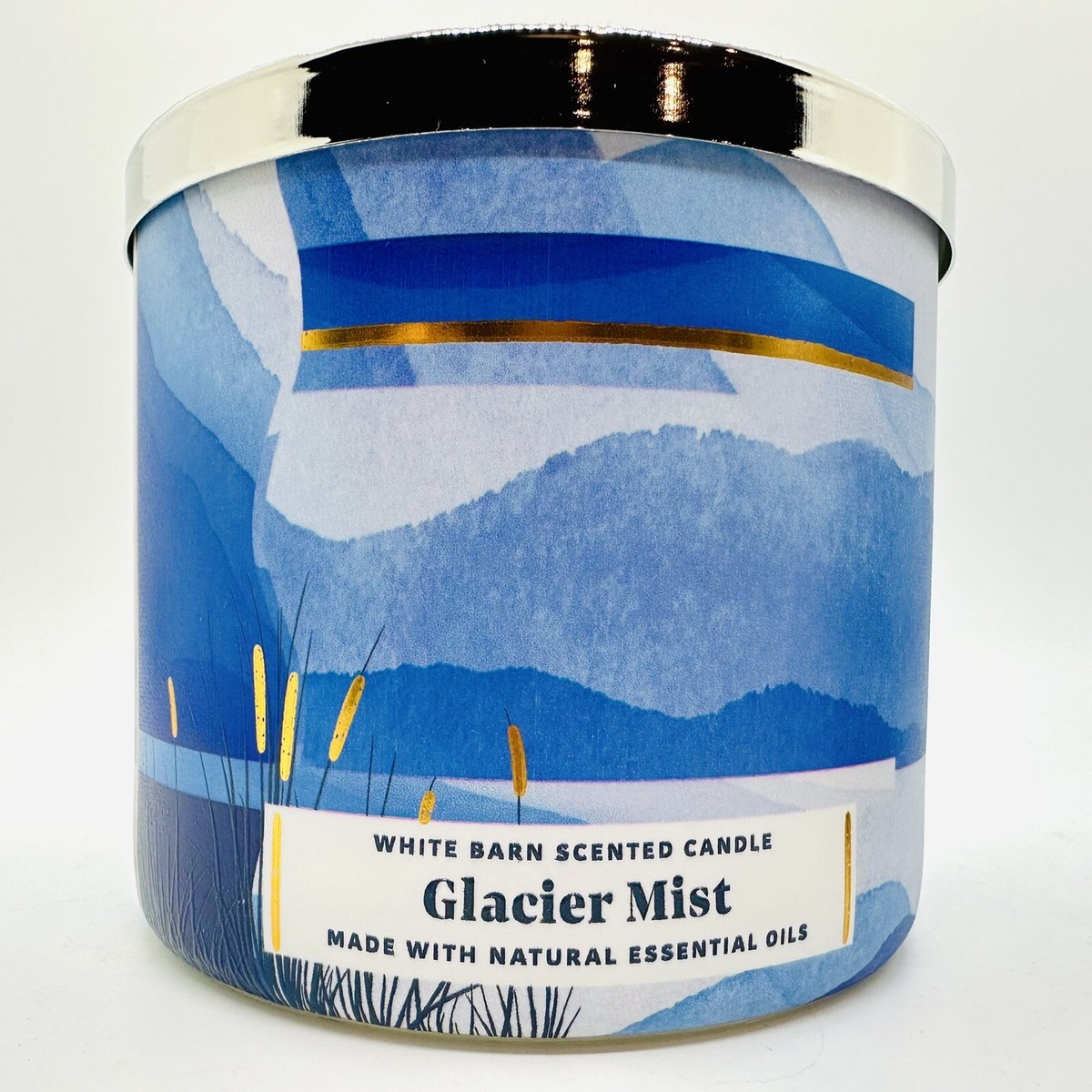NEW! 1 BATH & BODY WORKS GLACIER MIST SCENTED 3-WICK 14.5 OZ LARGE