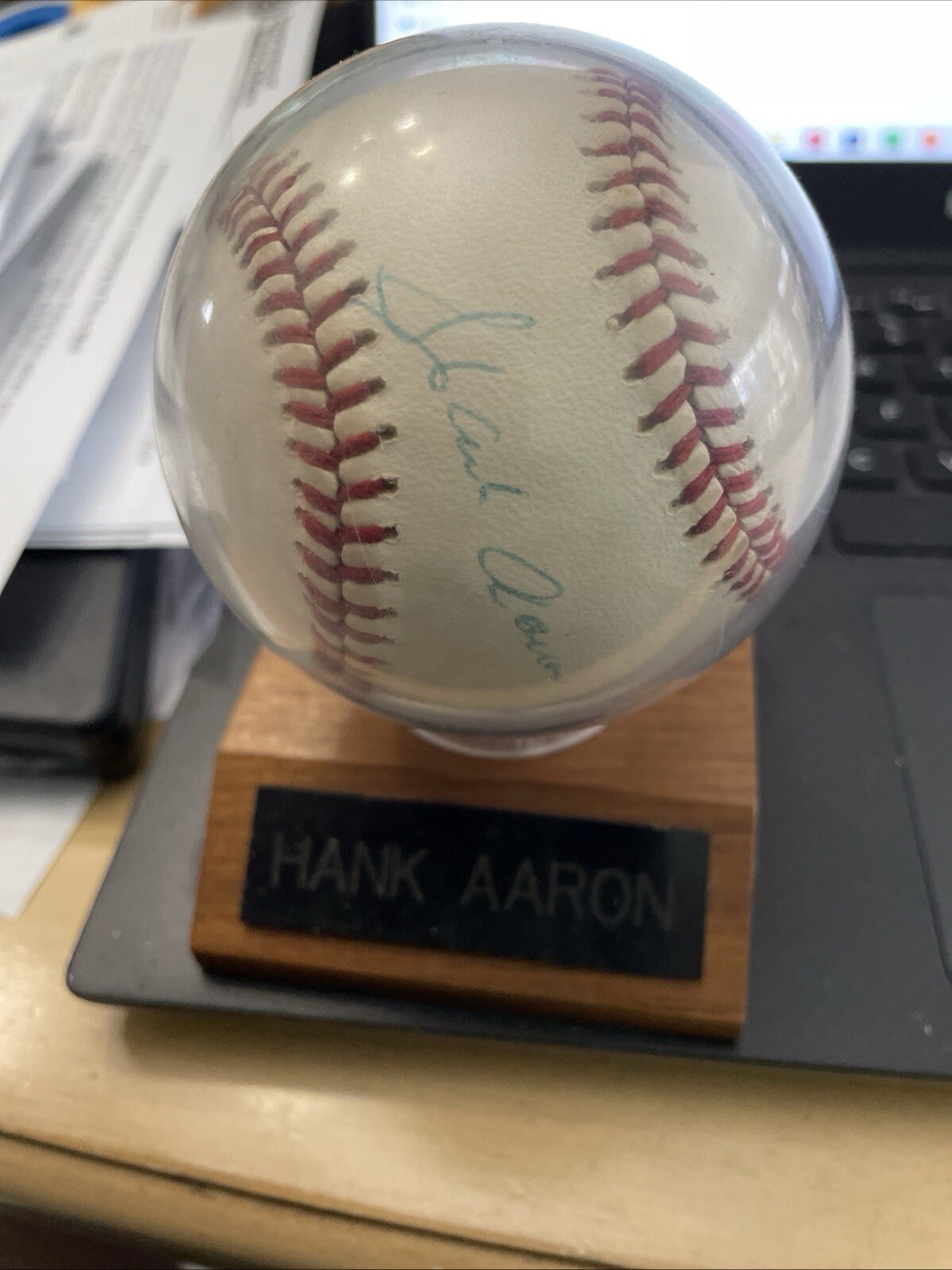 Hank Aaron Signed/Autographed Baseball Signature Certification By PSA/DNA!