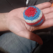 Handcrafted Hacky Sacks All ages . SIZE. 2,25" ASSORTED PATERN DESIGN