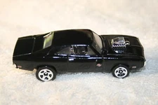 HOT WHEELS 💥 1970 BLACK DODGE CHARGER R/T 💥 FAST & FURIOUS 5 SPOKE CHROME RIMS