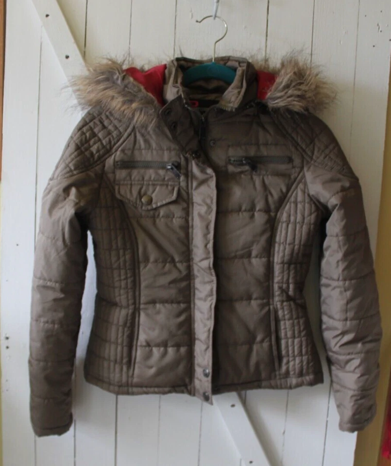 DOLLHOUSE Girls Hooded Coat w/ Faux Fur Trim Size Size 4 or 5 - Image 3 of 4