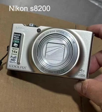 Nikon COOLPIX S8200 16.1MP Digital Camera 14x Optical Zoom -Black/White/Silver