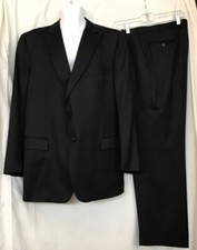 ermenegildo zegna Tuxedo Suit Beautiful Black Wool And Silk Size 48 R 37x31 Pant