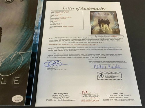 2010-11 BON JOVI THE CIRCLE CONCERT TOUR PROGRAM GROUP SIGNED JSA/COA MS 72121 - Picture 3 of 5