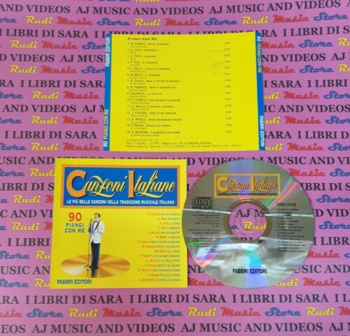 CD compilation CANZONI ITALIANE 90 PIANGI CON ME fidenco paoli (C75) no mc lp - Bild 1 von 1