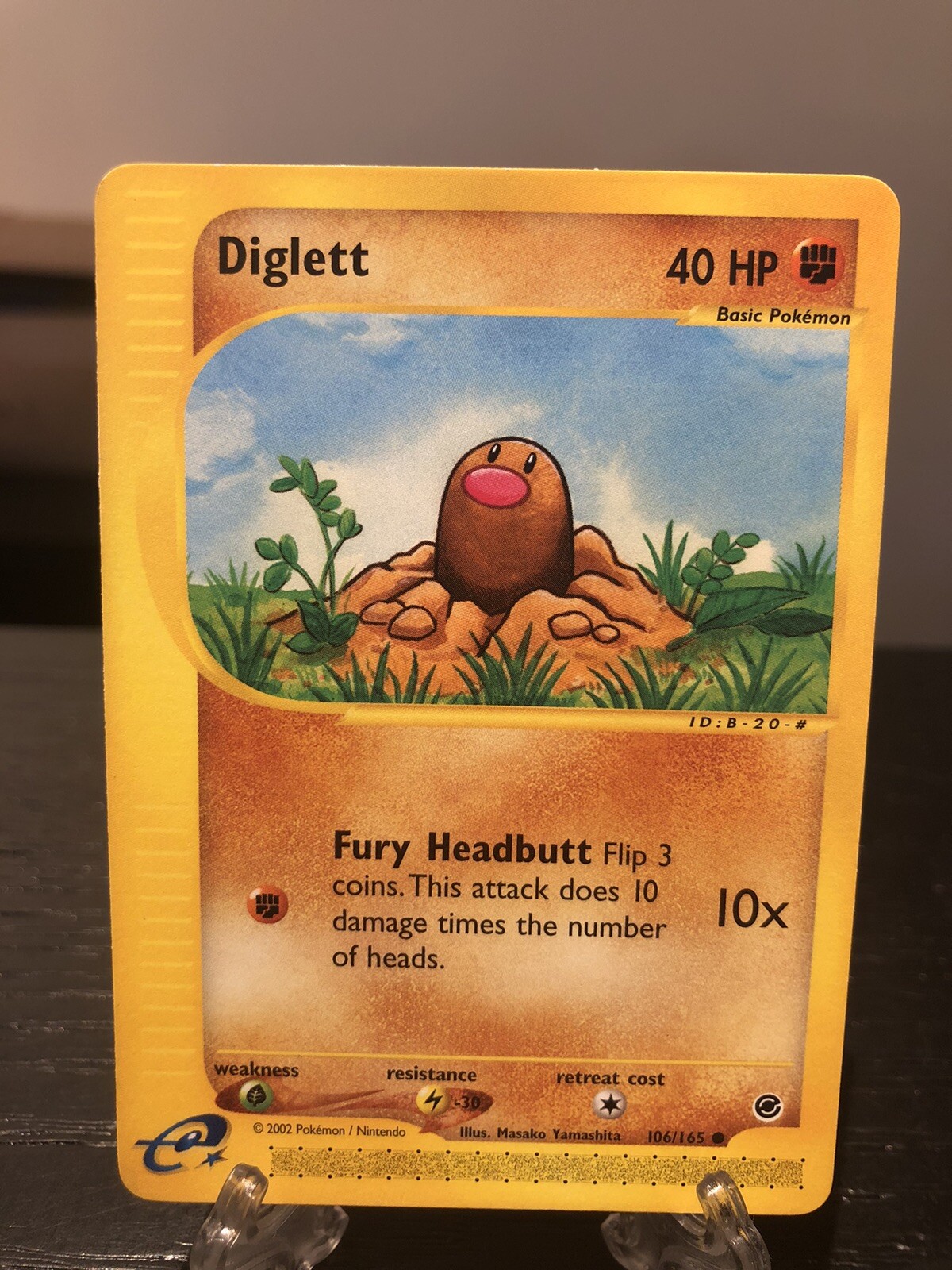 Pokemon WOTC Diglett 106/165 Expedition Base Set Common NM