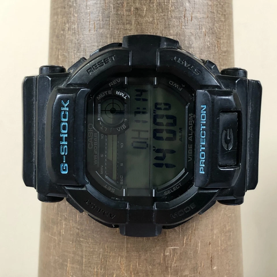 Casio G Shock Men GD-350 Sport Black Rubber Quartz Digital 44mm Watch 8 1/2" - Image 2 of 4