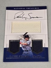 Dansby Swanson Braves Rookie Jersey Auto 98/99 2017 National Treasures 101590