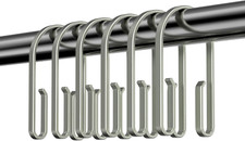 12Pcs Shower Curtain Rings Double Sided Metal Shower Curtain Hooks Rust Proof