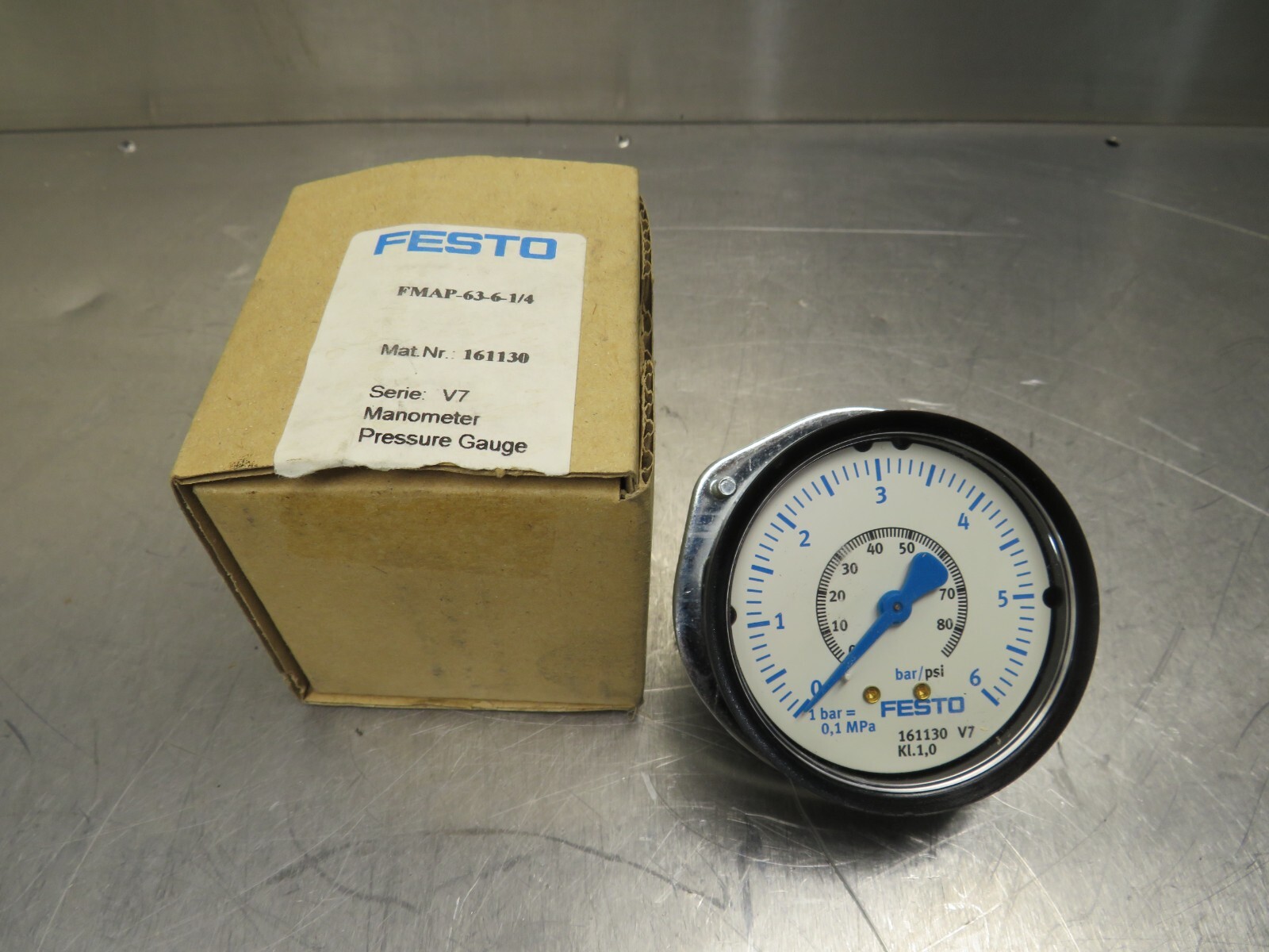 Festo FMAP-63-6-1/4 Manometer Pressure Gauge