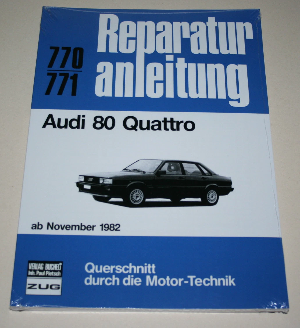 Repair Manual Audi 80 Type 85 Quattro, from Year 1982