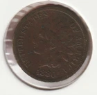 US Rare Old West 1880 Indian Head Penny Coin American Collection Shield Cent USA