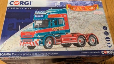 CORGI Scania T Cab Sattelzugmaschine - Pollock (Scotrans) Ltd - CC12835 - Neu in Box