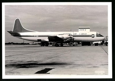 Fotografie Flugzeug Lockheed L-188, Frachtflugzeug der Eagle Air Cargo, Kennung 
