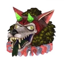 Fallout 76 Fasnacht Glowing Blue Devil Mask PS4/PS5