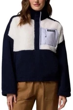 Columbia Lodge Sherpa Pullover in Dark Nocturnal NWT Size Medium